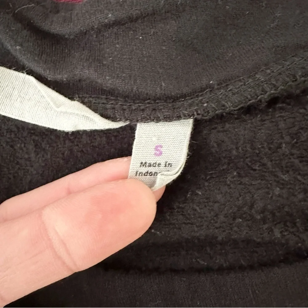 Athleta Black Boatneck Shoulder Zip Pullover Sweater Women’s Size Small